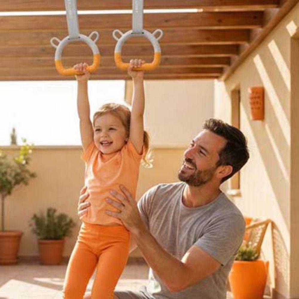 Pull Up Bar Grip - ห่วงยิมนาสติกพร้อมสายรัด สายรัดปรับได้ ทนทาน ใช้กับบาร์ดึงข้อ ไม่ลื่น ช่วยเสริมสร้างความแข็งแรงของแขน