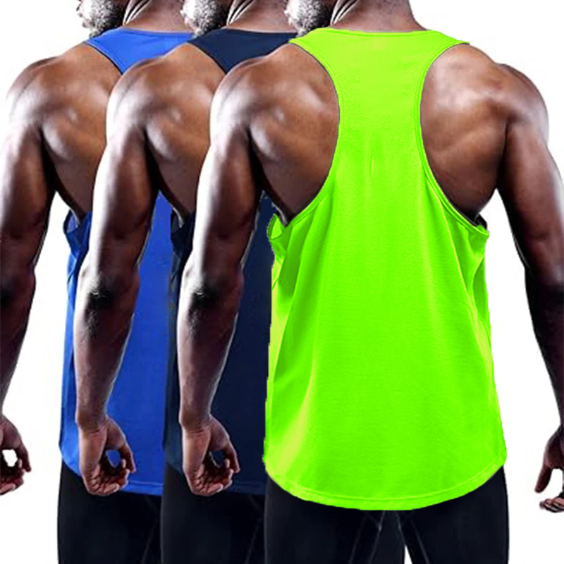 Crossfit Vest - Running Tank Top Men ฤดูร้อนกีฬายิมเสื้อกั๊ก Quick