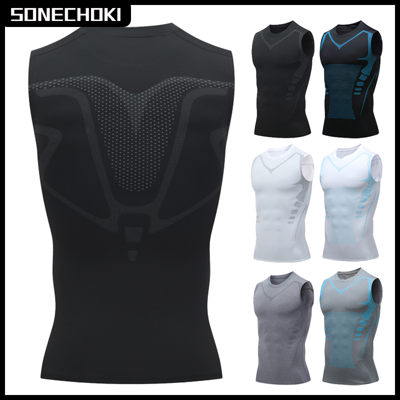 การบีบอัด Tank Top Men Gym เสื - Crossfit Vest บทวิจารณ์และราคา