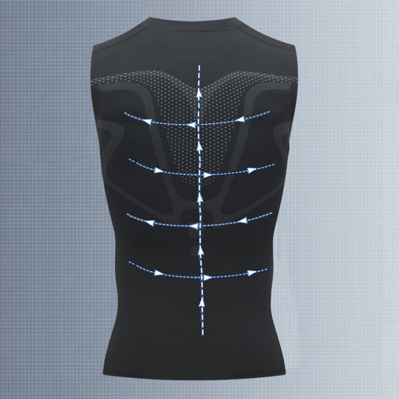 Mans Compression Tank Top Men  - Crossfit Vest บทวิจารณ์และราคา