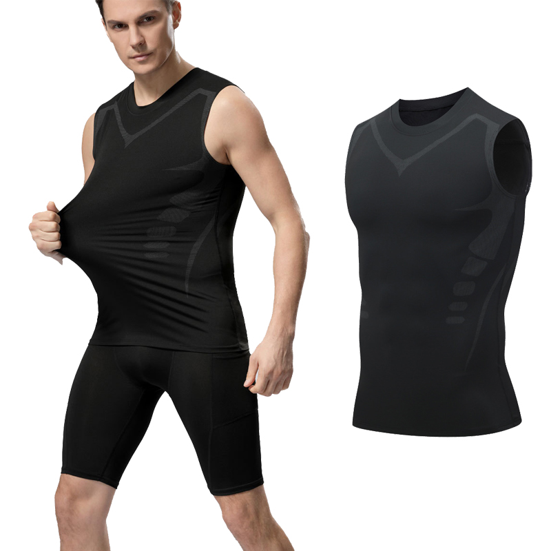 การบีบอัด Tank Top Men Gym เสื - Crossfit Vest บทวิจารณ์และราคา