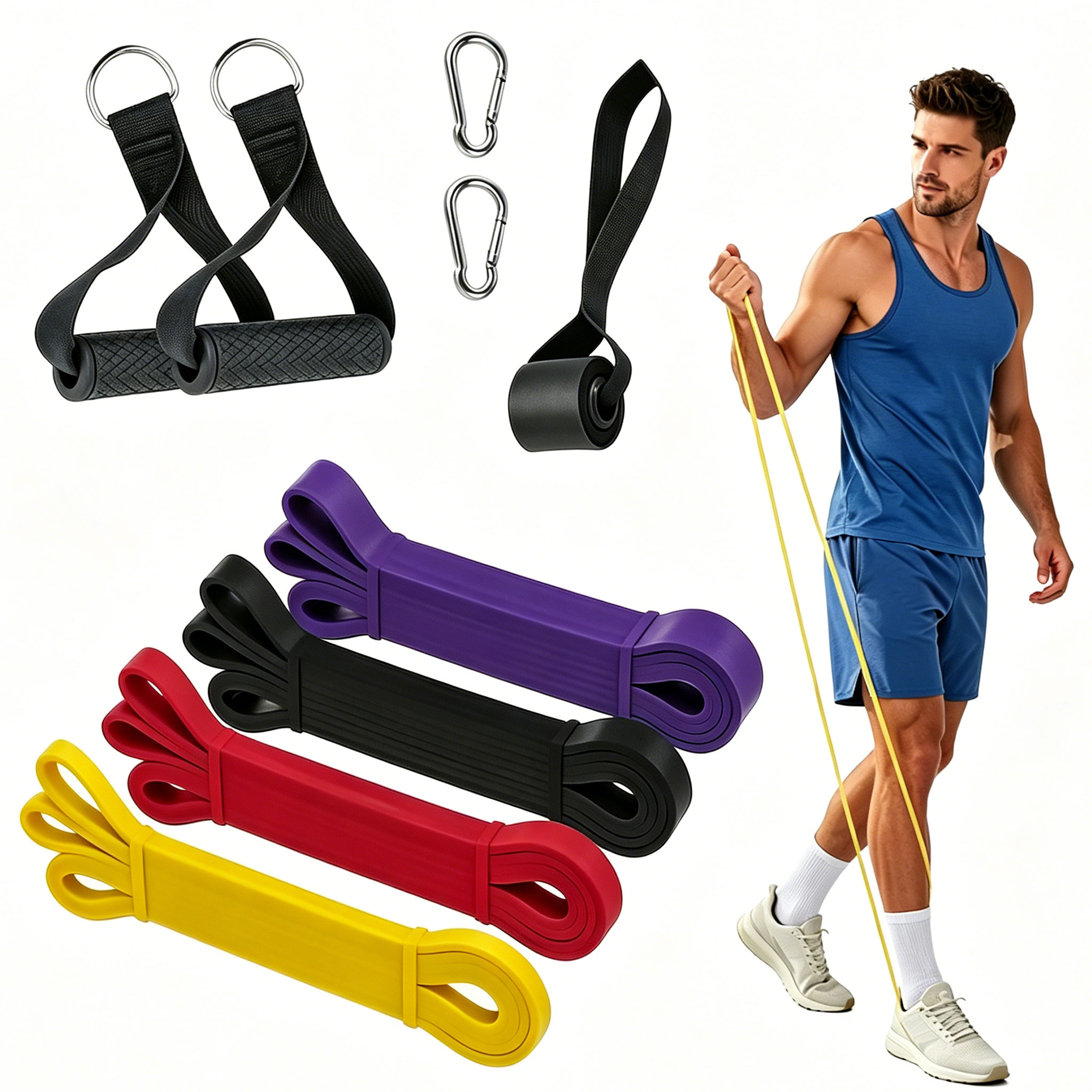 ชุดสายยางยืดสำหรับออกกำลังกายส - Pull Up Assist Band บทวิจารณ์และราคา